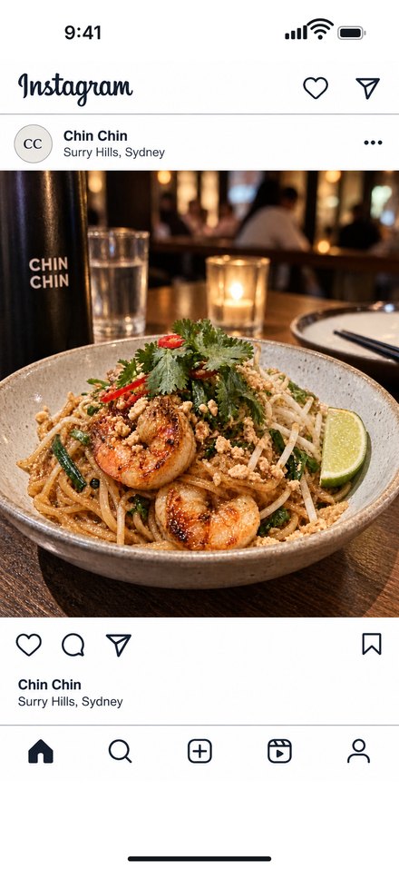 An Instagram post from Chin Chin in Surry Hills, Sydney.